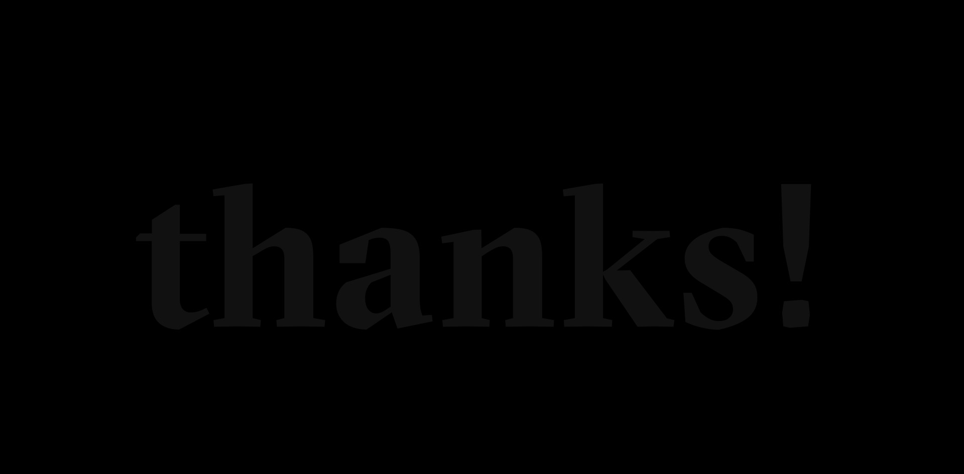 thanks